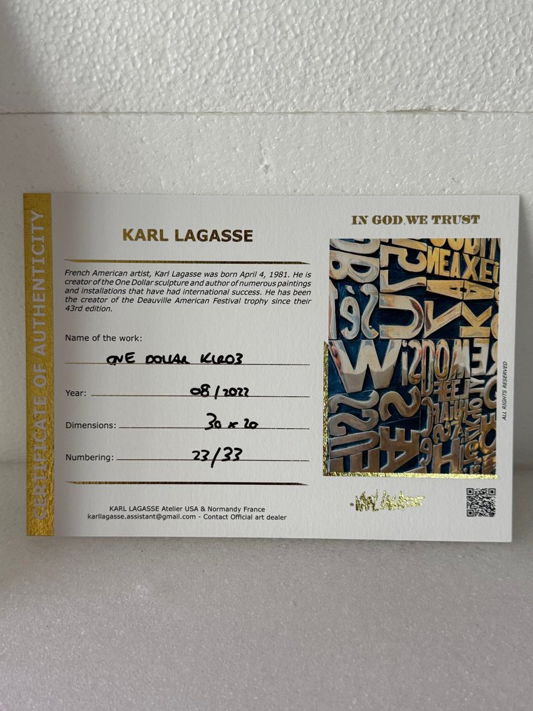 Karl Lagasse (1981) - One Dollar #3.2