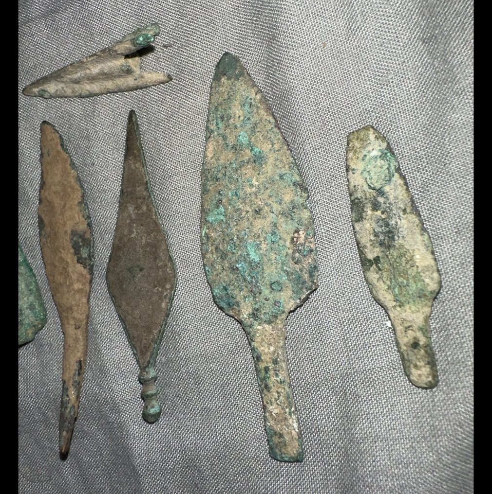 Romain antique Bronze pointes de flèches  (Sans prix de réserve) #3.2