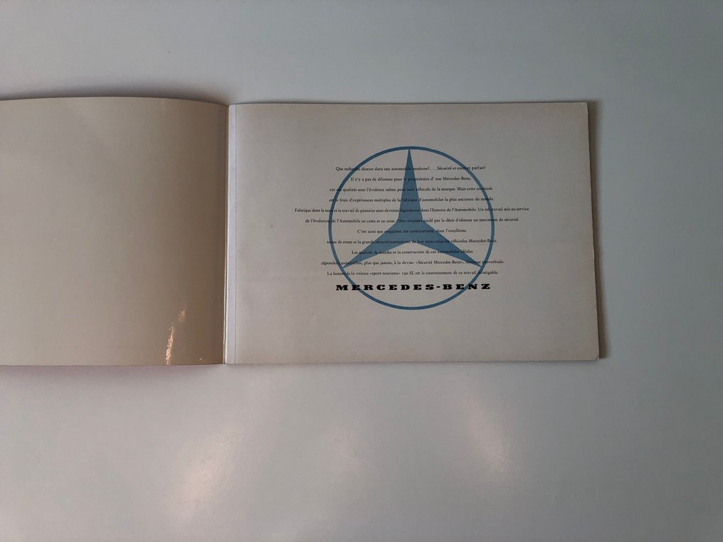 (FR/EN) MERCEDES 190 SL brochures - 1955-60 #3.2