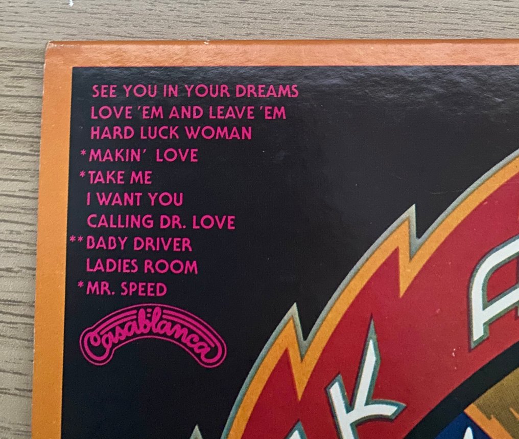 KISS - Rock And Roll Over / First Japanese Pressing / Translucent Vinyl / Camel Desert Label / Insert - LP-Album (Einzelobjekt) - Erstpressung, Japanische Pressung, Stereo - 1976 #3.2