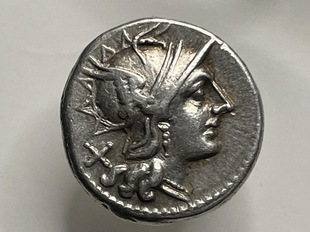 Rooman tasavalta. C. Scribonius, 154 BC. Denarius Rome #1.0
