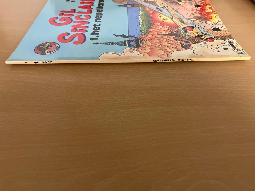 Gil Sinclair 1 - Het nepeiland - opdrachtekening - 1 Album - First edition - 1990 #3.2