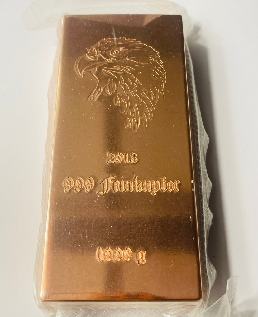 6 x 1 kg .999 - Copper - Edelmetalle-Franz, Germany - Collection complète - Sealed & with certificate  (No reserve price) #4.3