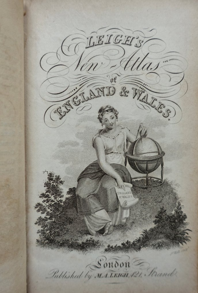 英國 - 英格兰，威尔士; M.A. Leigh - Leigh's New Pocket Atlas - 1834 #2.1
