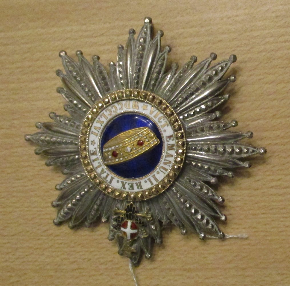 Ιταλία - Army/Infantry - Στρατιωτικό μετάλλιο - Ιταλία πλάκα Μεγάλου Σταυρού του Τάγματος του Στέμματος #1.0