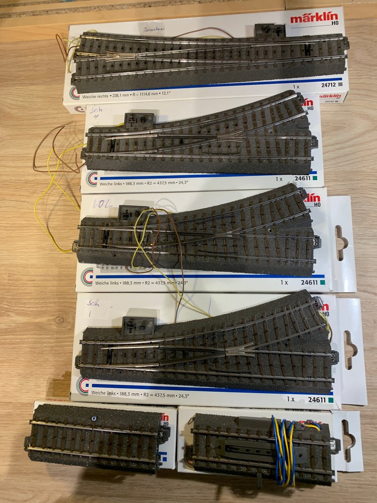 Märklin H0 - Model train tracks (6) #1.0
