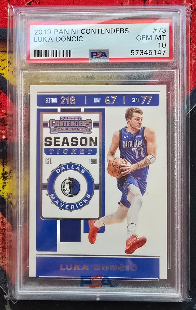 2019, 2018, 2023 Panini Donruss Optic, Panini Contenders Luka Doncic Encapsulada - PSA 10 - 5 Graded card #1.0