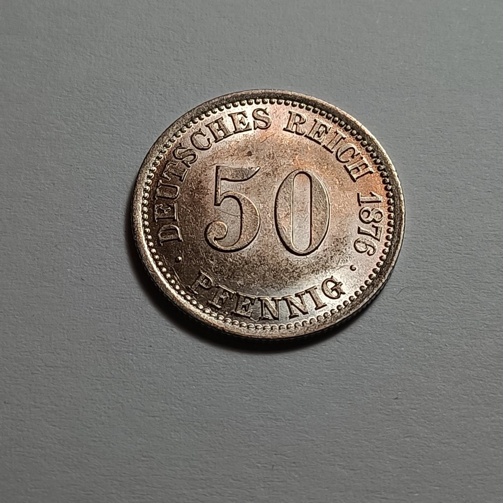 德国， 帝国 50 Pfennig 1876. Condition  (没有保留价) #1.0