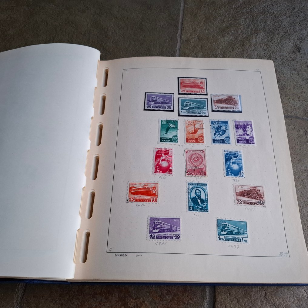 Rusia 1923/1969 - Alte colecții de timbre și blocuri în volumul Schaubek #1.0