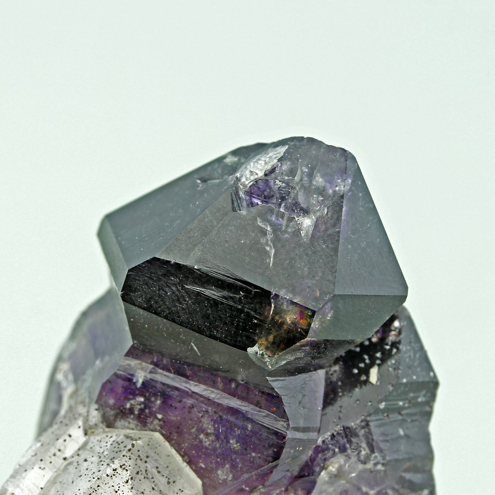 Δίδυνο Σκήπτρο Αμέθυστος Κρύσταλλοι - Ύψος: 5.5 cm - Πλάτος: 3 cm- 45 g #4.3