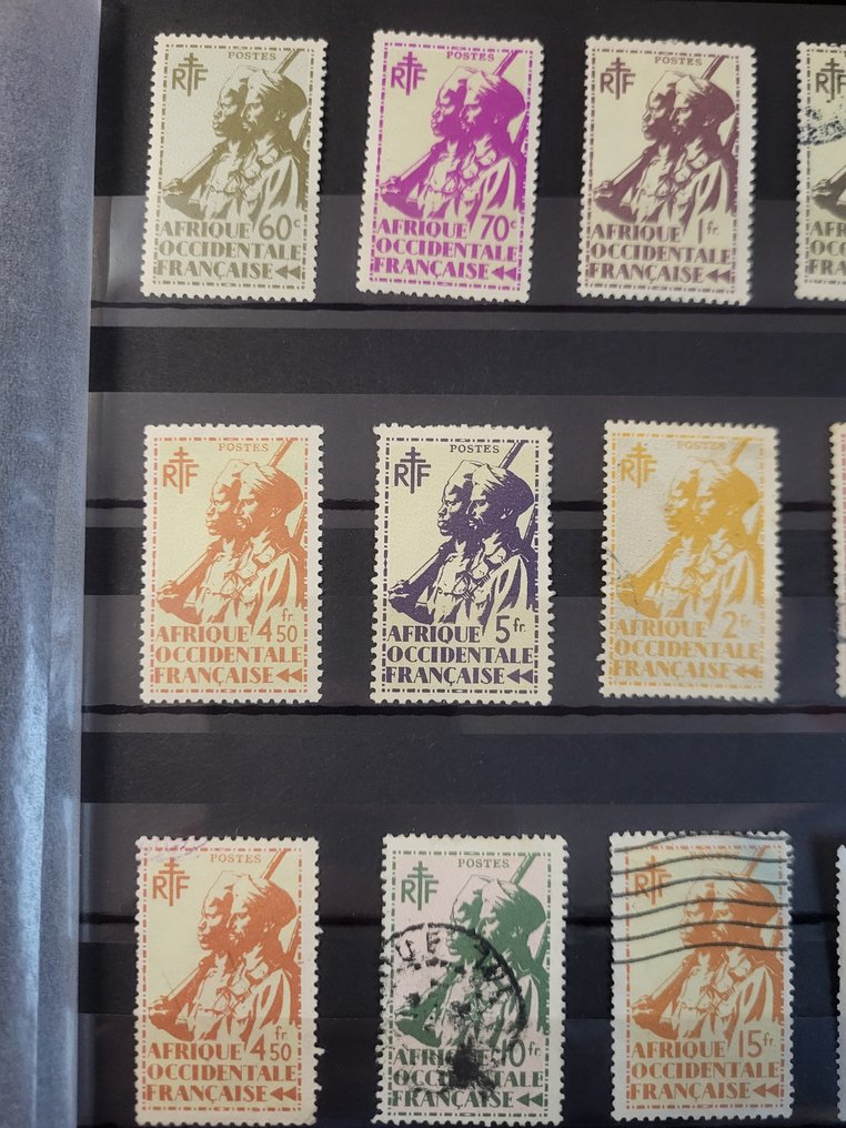法国 - 英国 - 多哥占领期（1914-1916） 1940/1970 - 大量法国殖民地邮票 #1.0