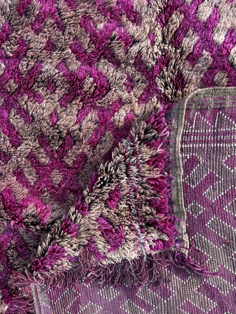 Αυθεντικό Vintage Μαροκινό Χαλί Talsint – δεκαετίες του 1970 / 1980 – Χειροποίητο Χαλί από Μπέβερ - Χαλί - 410 cm - 200 cm #4.3