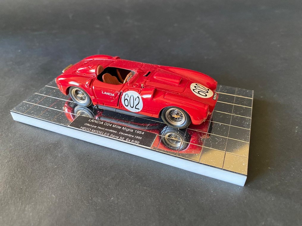 HECO 1:43 - Modellbil - Lancia D24 Mille Miglia 1954 - Begrenset utgave, kun 50 eksemplarer #1.0
