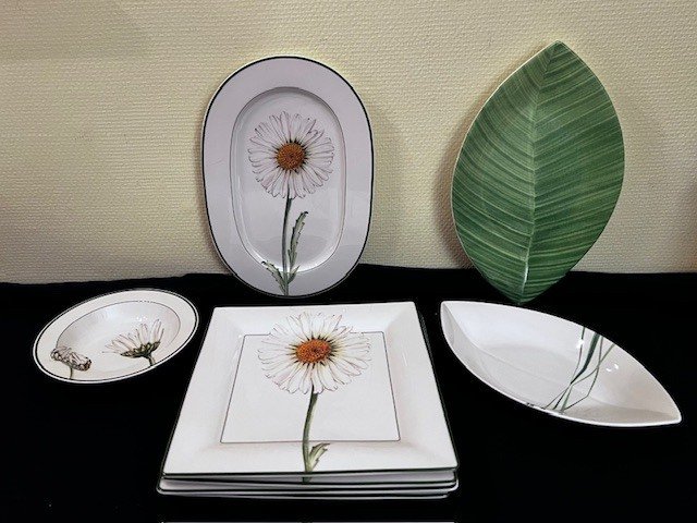 Villeroy & Boch - Table service (10) - Flora - Porcelain - Rare 'daisy' #1.0