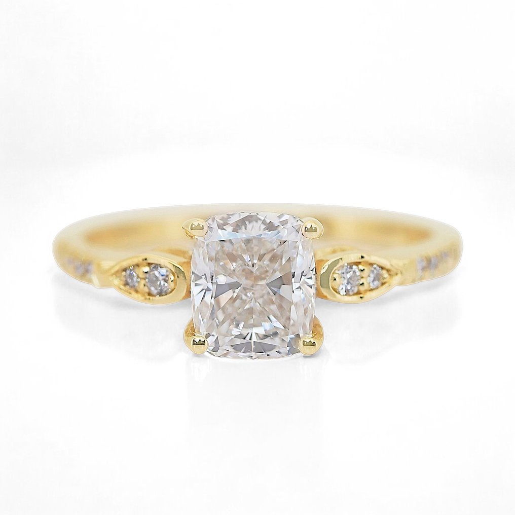 χωρίς τιμή ασφαλείας - Δαχτυλίδι - 18 καράτια Κίτρινο χρυσό -  1.63ct. tw. Διαμάντι (Φυσικό) - Διαμάντι - Πιστοποιητικό Igi #1.0