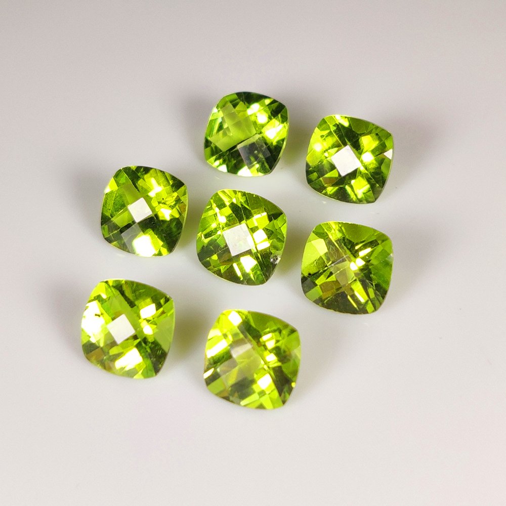 χωρίς τιμή ασφαλείας - 7 pcs  Κίτρινο, Πράσινο Περίδοτο  - 10.17 ct - Διεθνής Ένωση Έγχρωμων Πολύτιμων Λίθων (ICA GemLab) - Εντυπωσιακό σετ κολιέ #3.2