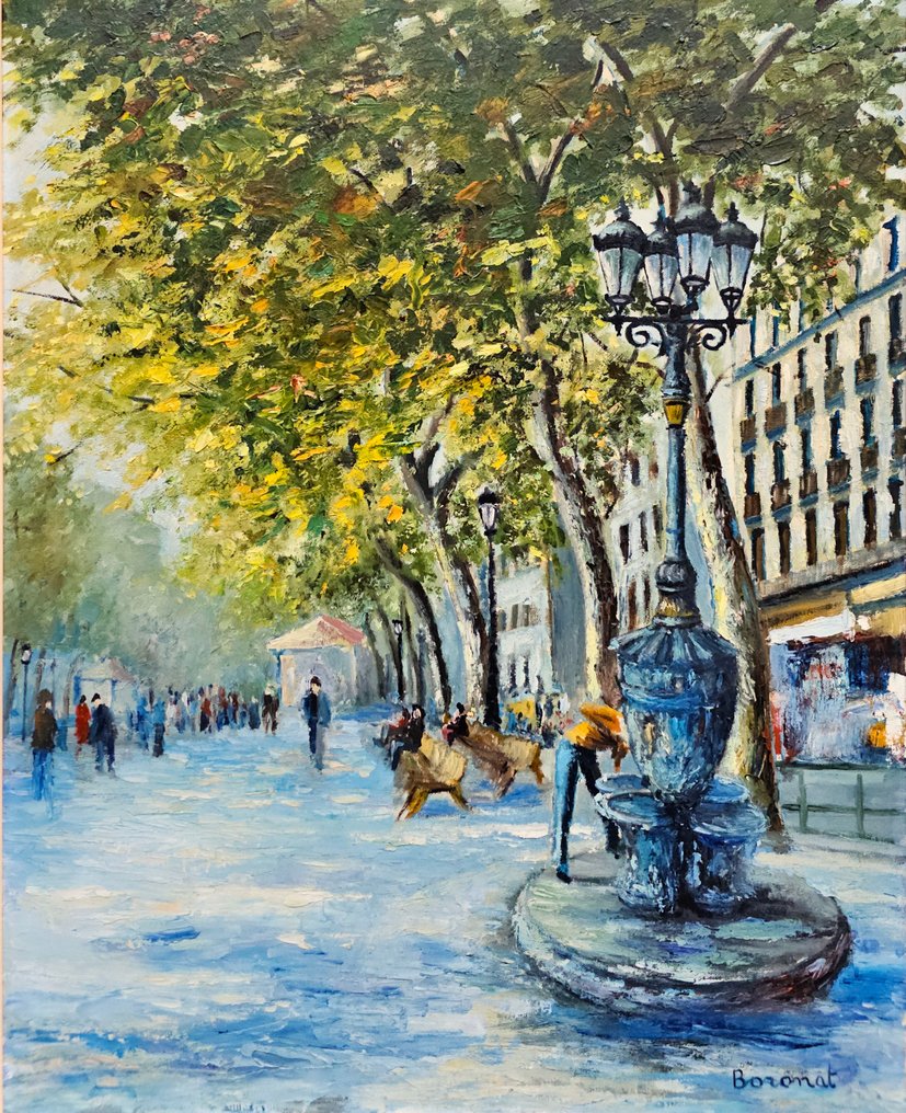 Antoni Boronat (1936) - Light on the Rambla in Barcelona #1.0