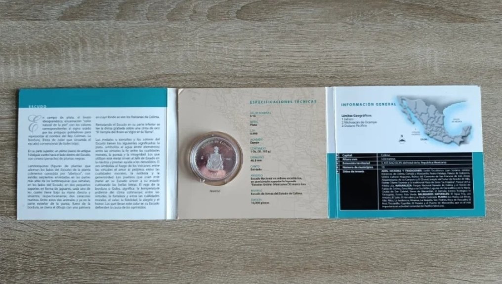 Μεξικό. 10 Pesos Colima 2005 (χωρίς τιμή ασφαλείας) #3.2