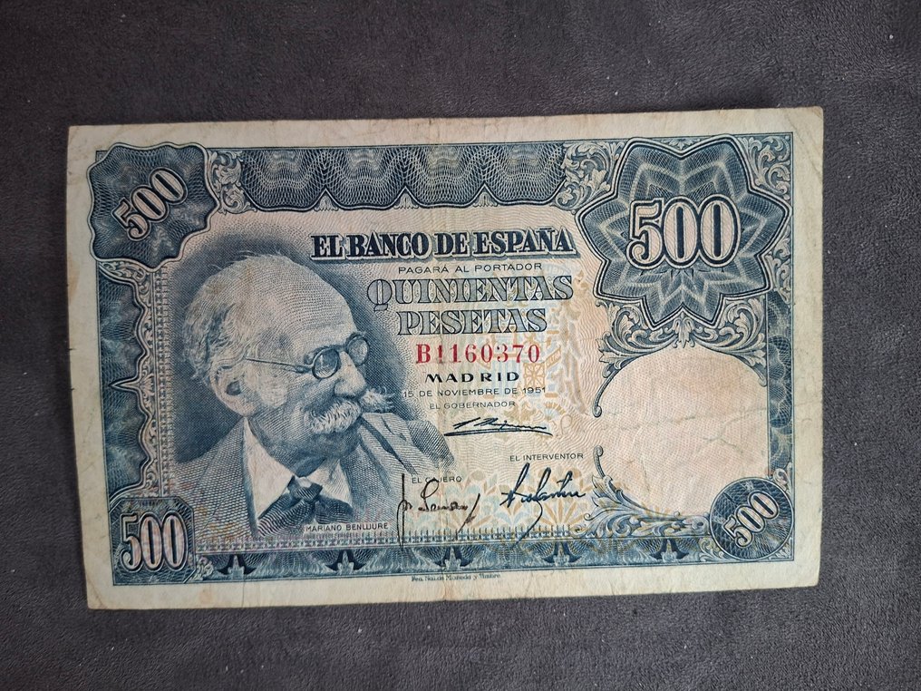 Spania. - 9 banknotes - various dates (Fără preț de rezervă) #3.2