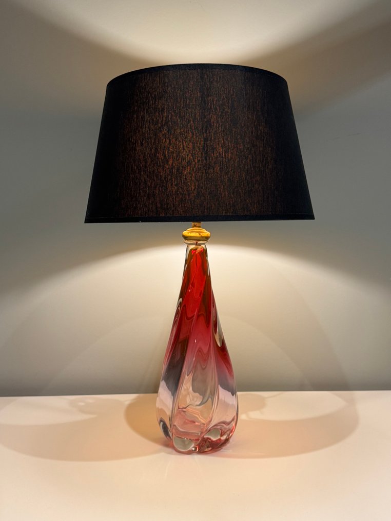 Val Saint Lambert - René Delvenne - Lampe de table - Cristal #1.0