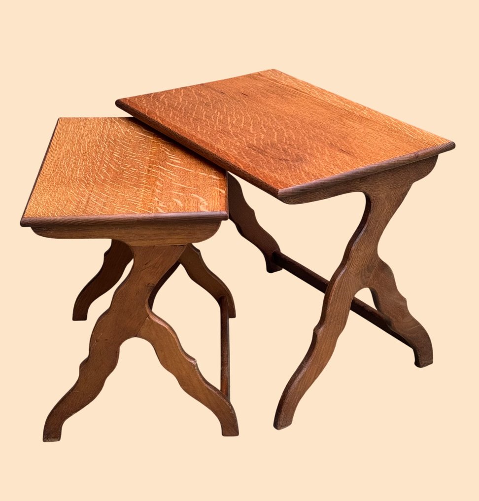 Bijzettafel (2) - Eik - Amsterdamse School #1.0