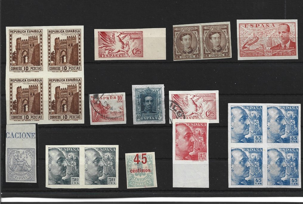 西班牙  - 来自西班牙的收藏品，无损伤，具有极高的目录价值。 #1.0