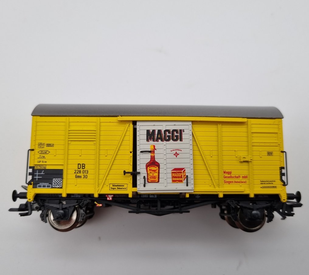 Märklin, Dingler, Exact Train H0 - Sonderwagen - Modellbahnwagen (2) - Exclusive Modell Deutsche Post Dingler und Exact Train Maggi - im Top Zustand! UNBESPIELT! - DB #1.0