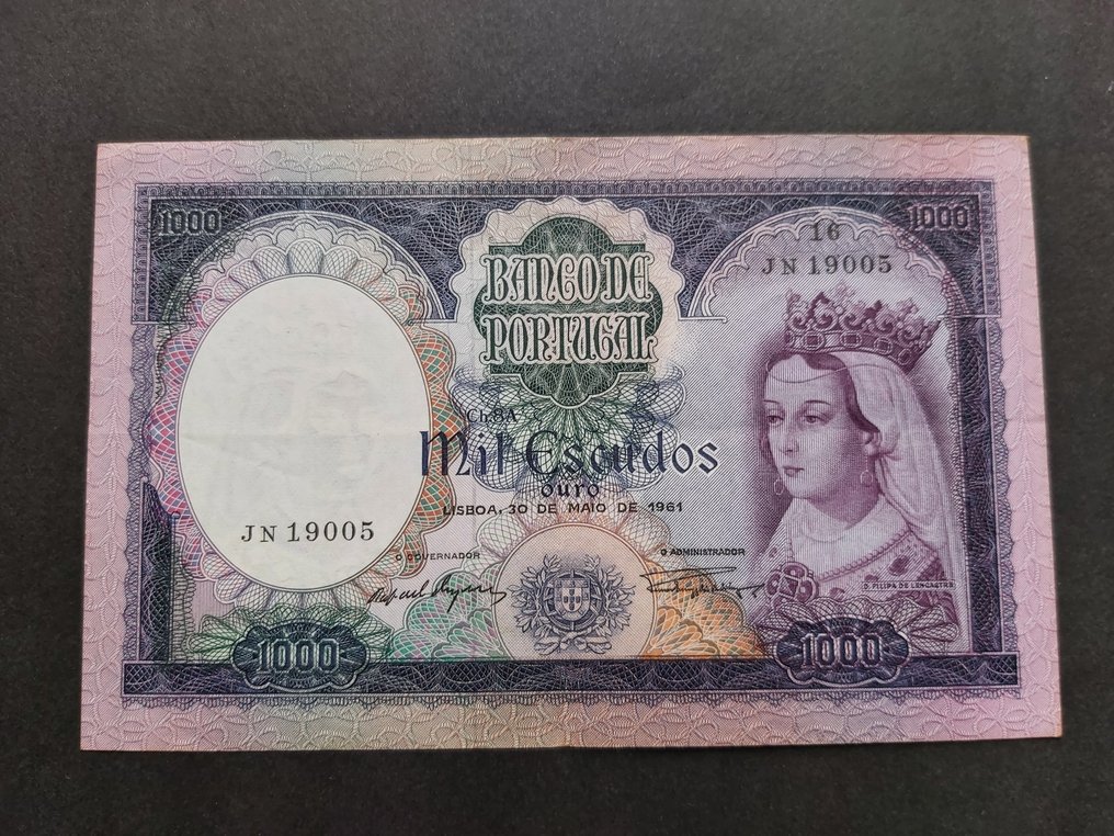 Portugal. - 1000 Escudos 1961 - Pick 166  (No reserve price) #1.0