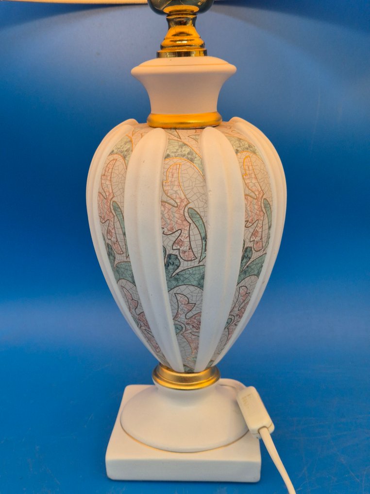 Paar Tischlampen – Dekorative Keramiklampen mit floralem Muster – elektrisch - Φωτιστικό - Κεραμικό #4.3