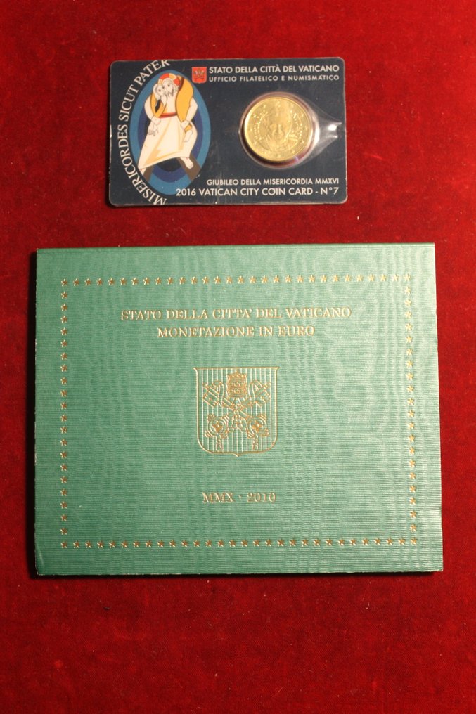 Vaticaan. Year Set (BU) / Coincard 2010/2016 (2 items)  (Zonder minimumprijs) #1.0