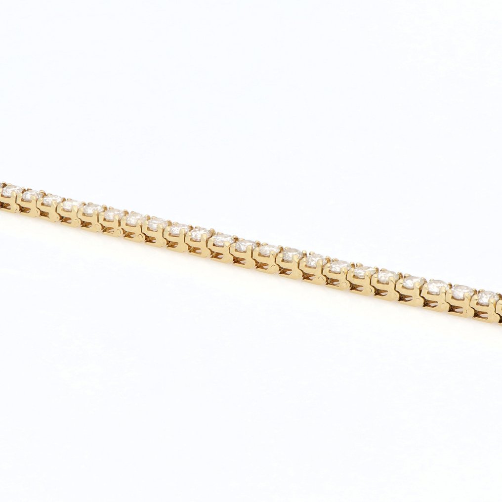 Βραχιόλι τένις - 14 καράτια Κίτρινο χρυσό - 7.48ct. tw. Διαμάντι (Φυσικό) #3.2