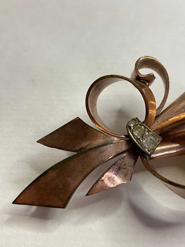 Zonder minimumprijs - Broche Verguld Synthetische edelsteen #1.0