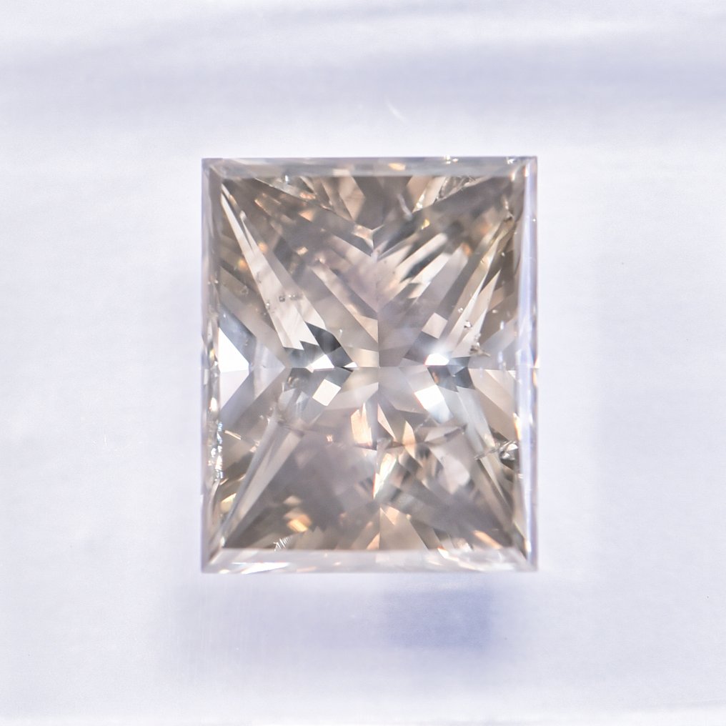 没有保留价 - 1 pcs 钻石  (天然色彩的)  - 2.64 ct - 矩形 - Fancy 稍帶棕色的, 稍帶灰色的 黄色 - SI2 微内含二级 - 国际宝石研究院（IGI） - VG VG #2.1