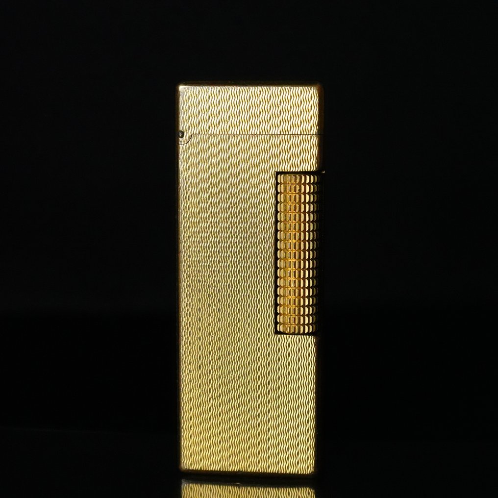 Dunhill - Basket Pattern Rollagas Lighter - Sem preço de reserva - Isqueiro - Banhado a ouro #1.0