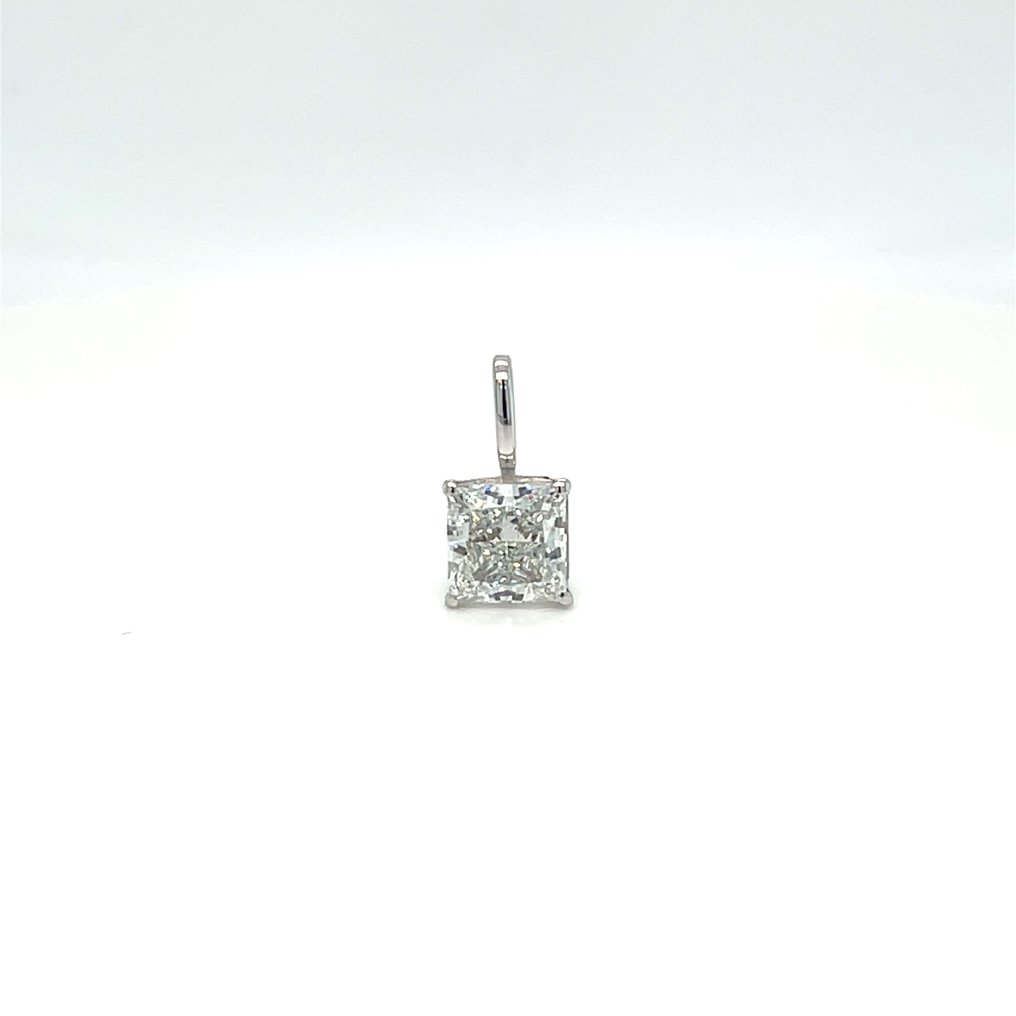 Zonder minimumprijs - Hanger - 14 karaat Witgoud - 1.01ct. tw. Diamant (Lab-grown) #1.0