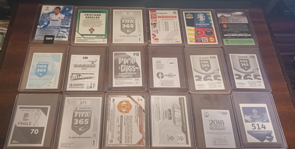 Panini 克里斯蒂亞諾·羅納度, 萊納爾·梅西 - 18 Mixed collection - 全新 (M) #3.2