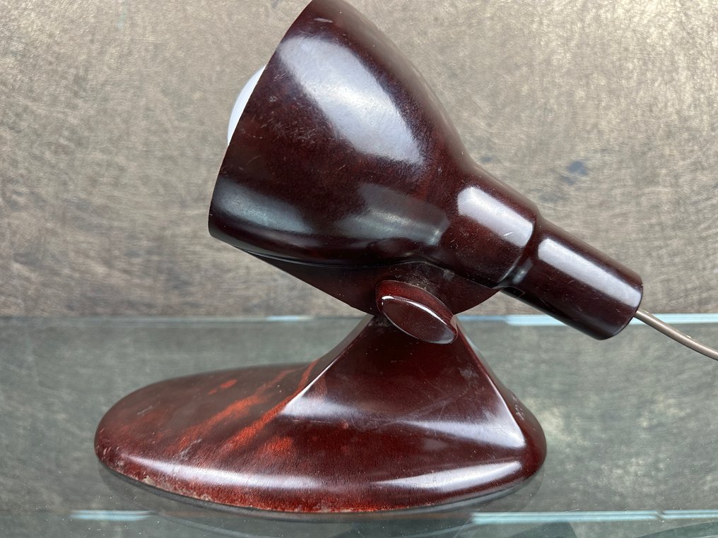 Bakelite Desk Lamp, Bauhaus Style – Germany, c. 1950s–1960s - Lampa - Bakelit (resin fenolowy) #1.0