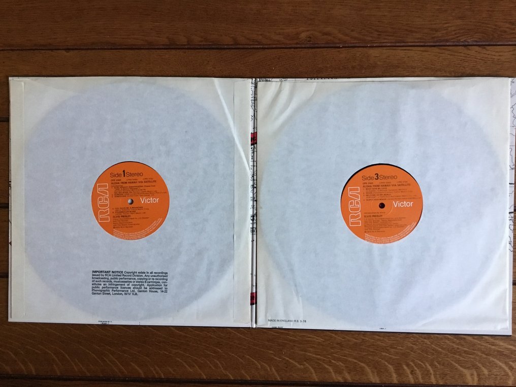 艾維斯·普里斯萊/貓王 - Aloha from Hawaii via Satellite - LP 專輯（單個） - 2 记录集 - 1973 #4.3
