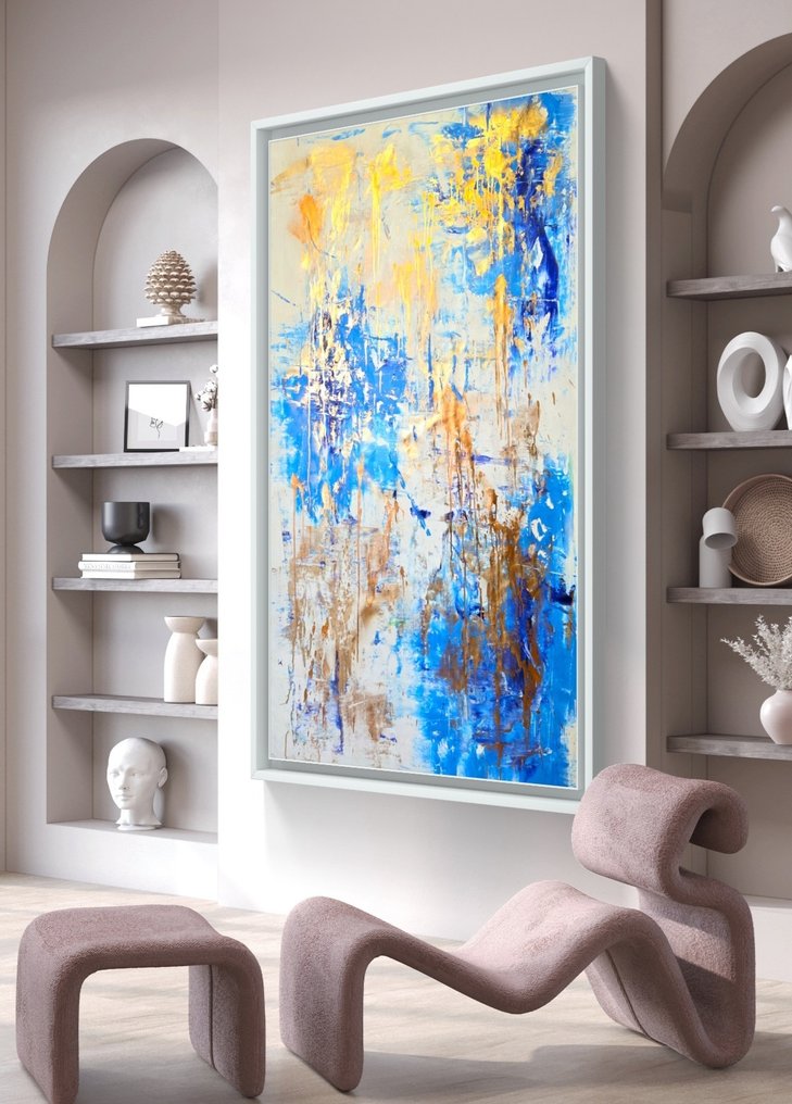 Irena Lenartowicz - Blue&Gold Composition - XXL #4.3