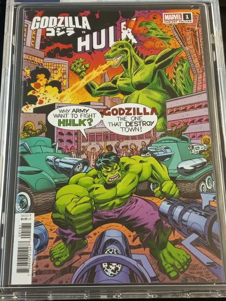 Godzilla vs. Hulk #1 - Scott Koblish Classic Variant - EGC 9.8 - 1 Graded comic - Erstausgabe - 2025 #2.1