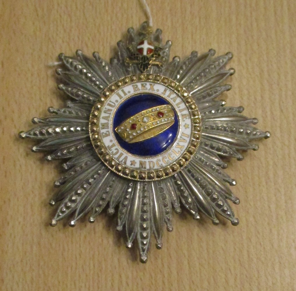 Ιταλία - Army/Infantry - Στρατιωτικό μετάλλιο - Ιταλία πλάκα Μεγάλου Σταυρού του Τάγματος του Στέμματος #1.0