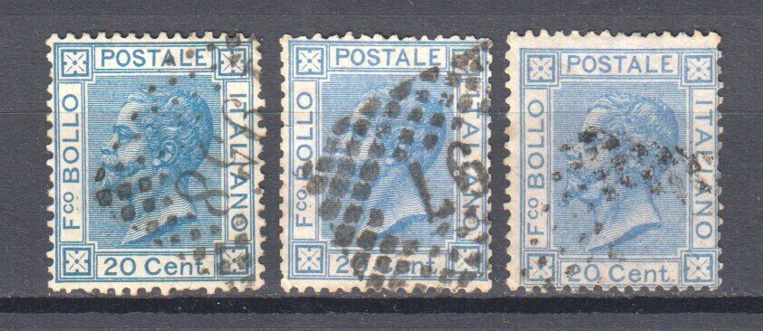 Ιταλία 1867 - Συλλογή 96 τεμαχίων Michel 26a-b με πολλές αποχρώσεις και παραλλαγές χρωμάτων - Michel 26a-b #1.0