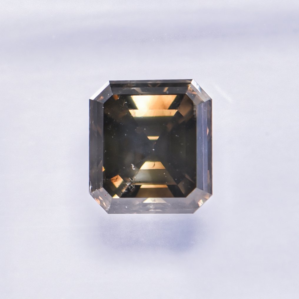 Ei pohjahintaa - 1 pcs Timantti (Luonnonvärinen) - 1.09 ct - Smaragdi - Fancy deep Vihertävä, Rusehtava Keltainen - SI2 - Kansainvälinen gemologinen instituutti (IGI) - VG VG #4.3