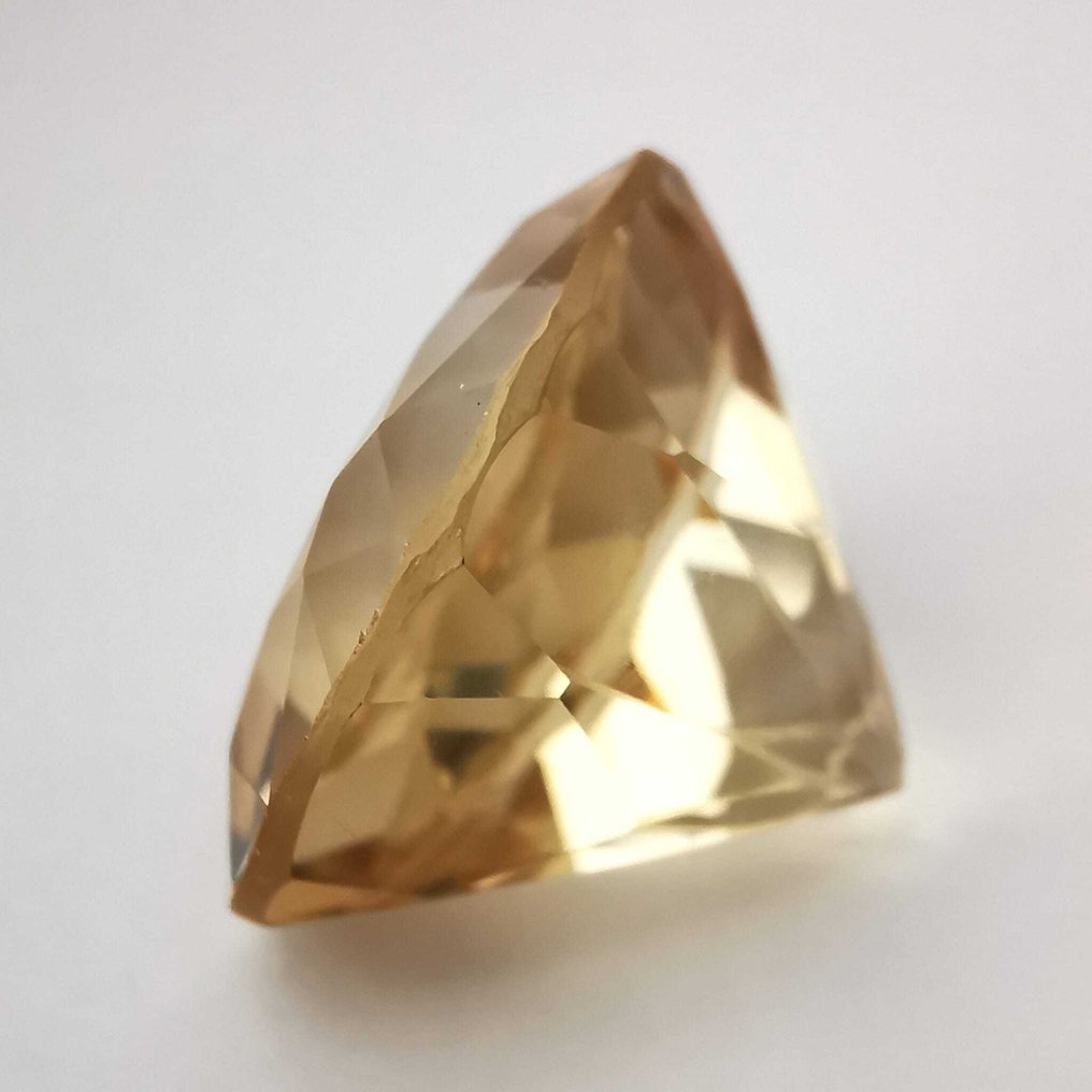 沒有保留價 黃水晶  - 22.84 ct - Antwerp Laboratory for Gemstone Testing (ALGT) - 橙黄色 不均匀 #3.2