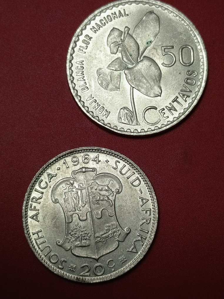 南非, Guatemala. 1963/1964. 2 x  (没有保留价) #1.0