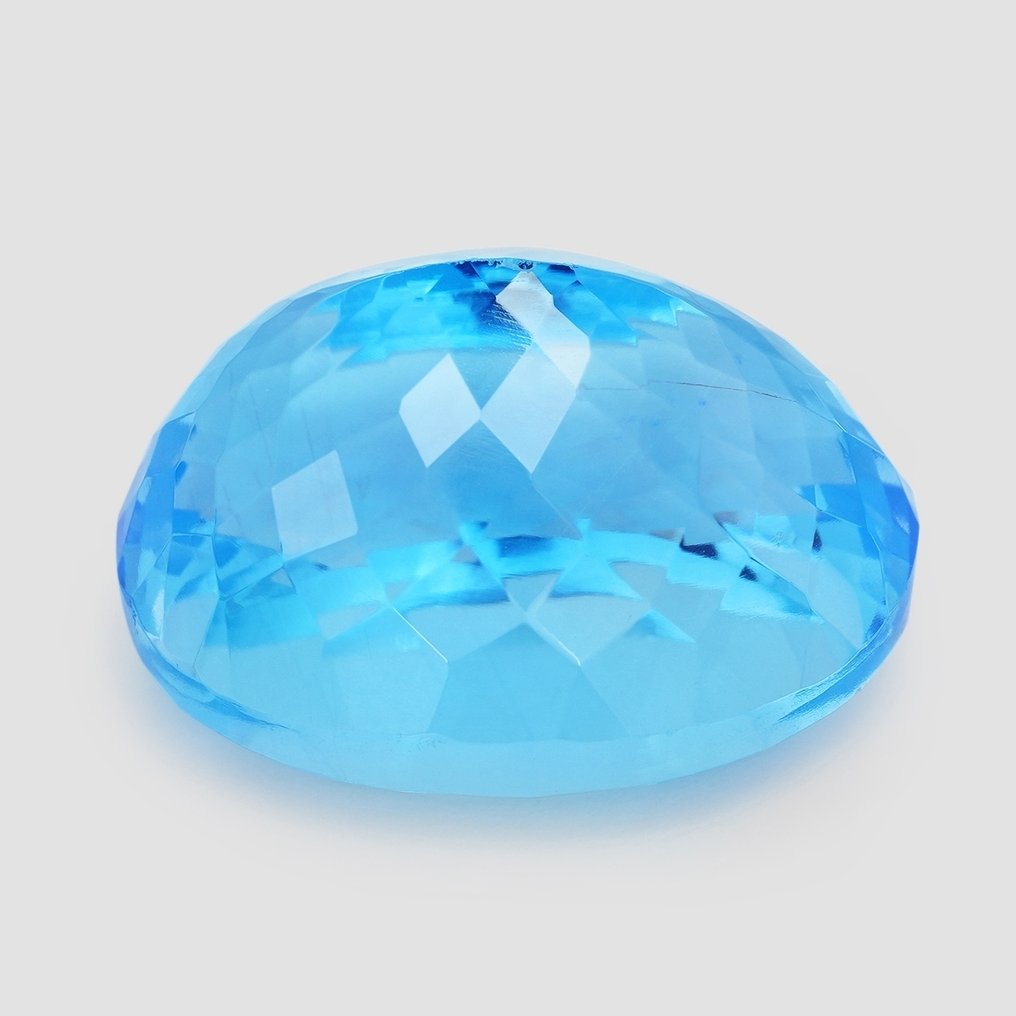 没有保留价 - 1 pcs  蓝色 黄宝石  - 41.82 ct - 安特卫普宝石检测实验室（ALGT） - 瑞士蓝 #2.1