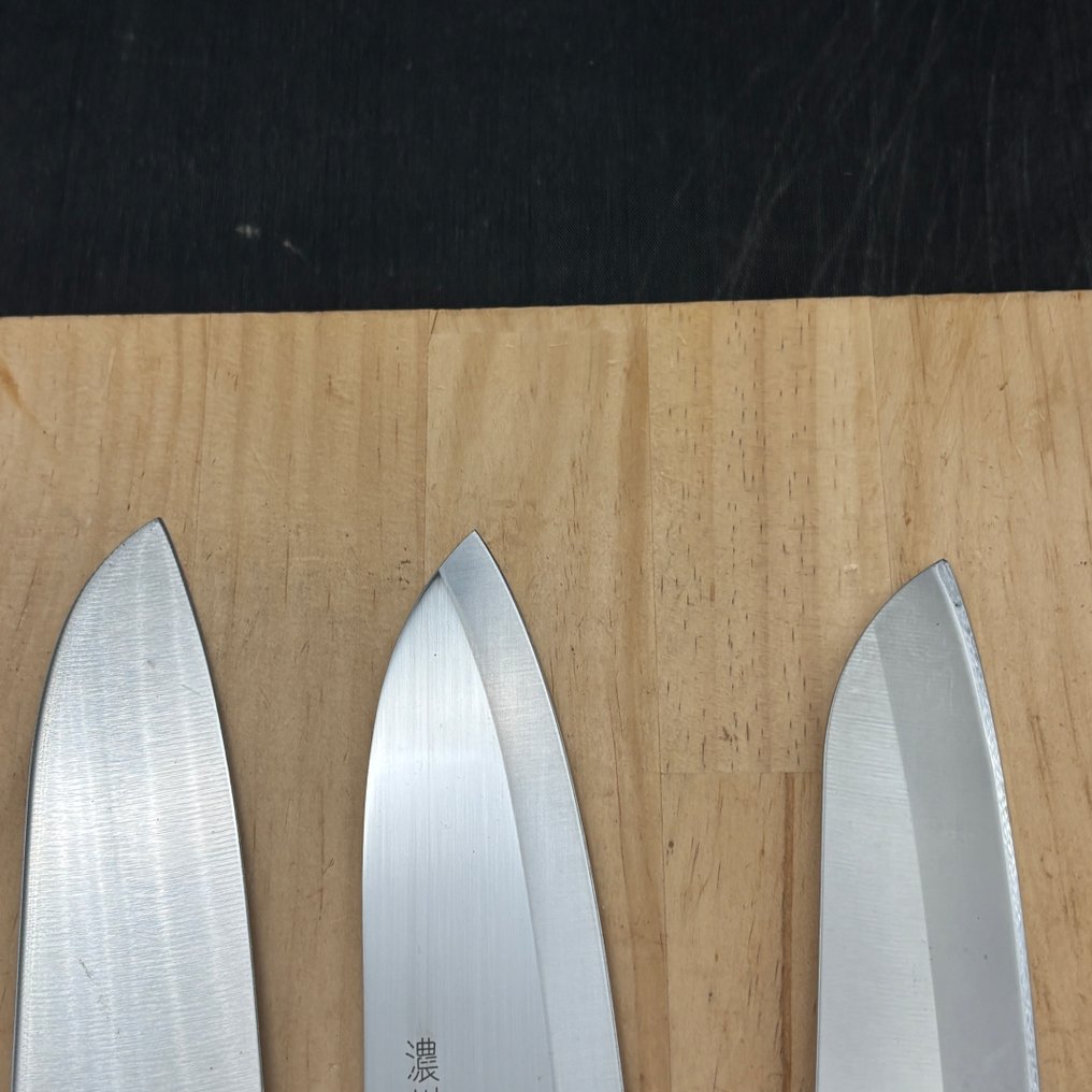 Japanese  knives set Long Nakri  Santoku  CA213 - Μαχαίρι κουζίνας -  Χάλυβας - Χάλυβας - Ιαπωνία #4.3