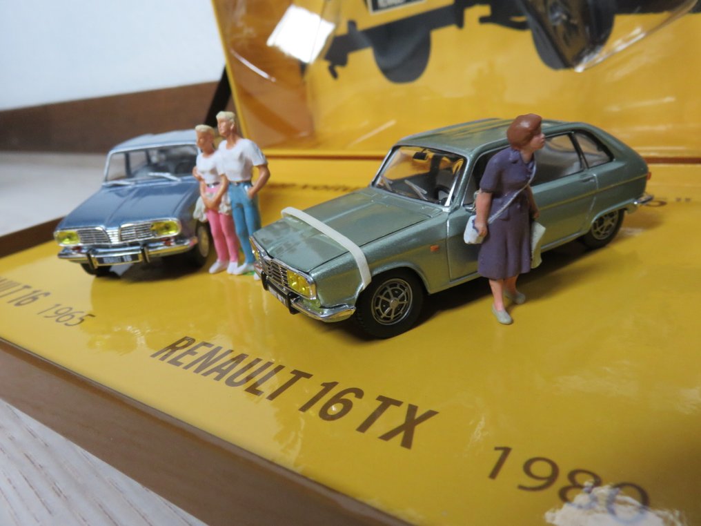 Norev 1:43 - Model sedan (5) - Coffret 40 ans de la Renault 16 (1965-1980) en édition limitée - with 3 figurines at scale: unique piece Not for Sale #2.1