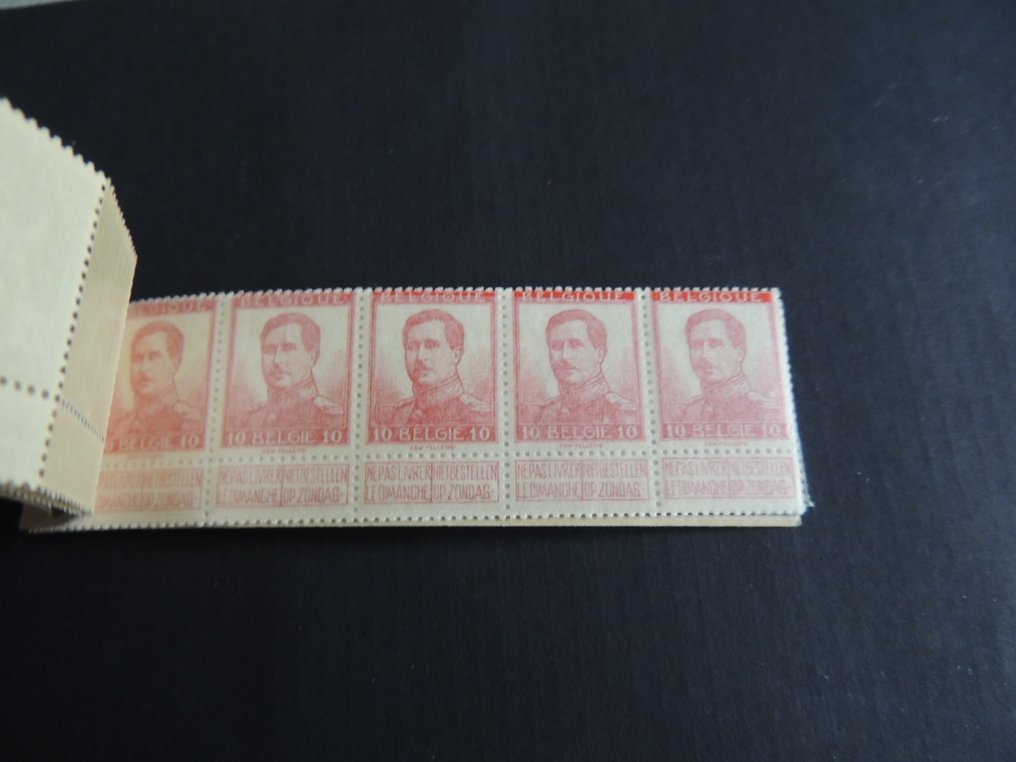Belgien 1914 - Carnet de 30 frimærker Cob # A10b #4.3