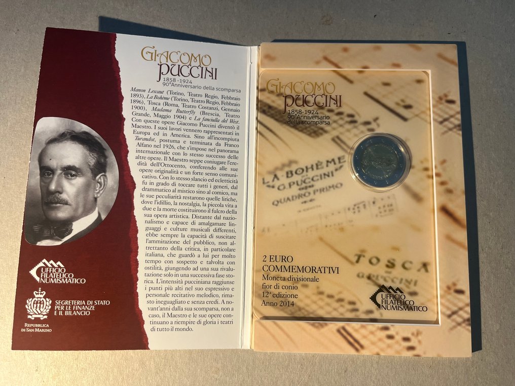 San Marino. 2 Euro 2014/2023 (4 stuks)  (Zonder minimumprijs) #2.1